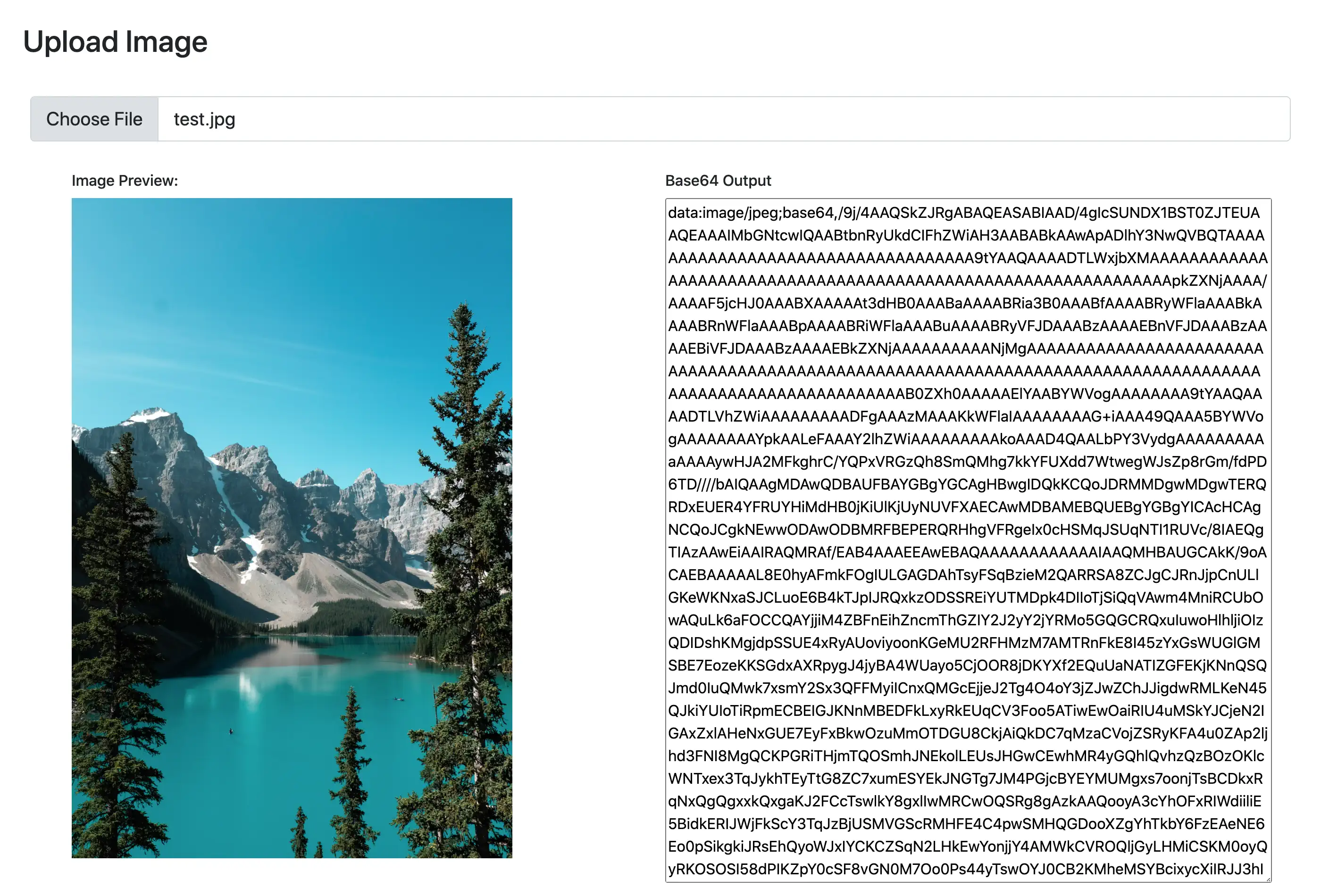 Base64 upload overview