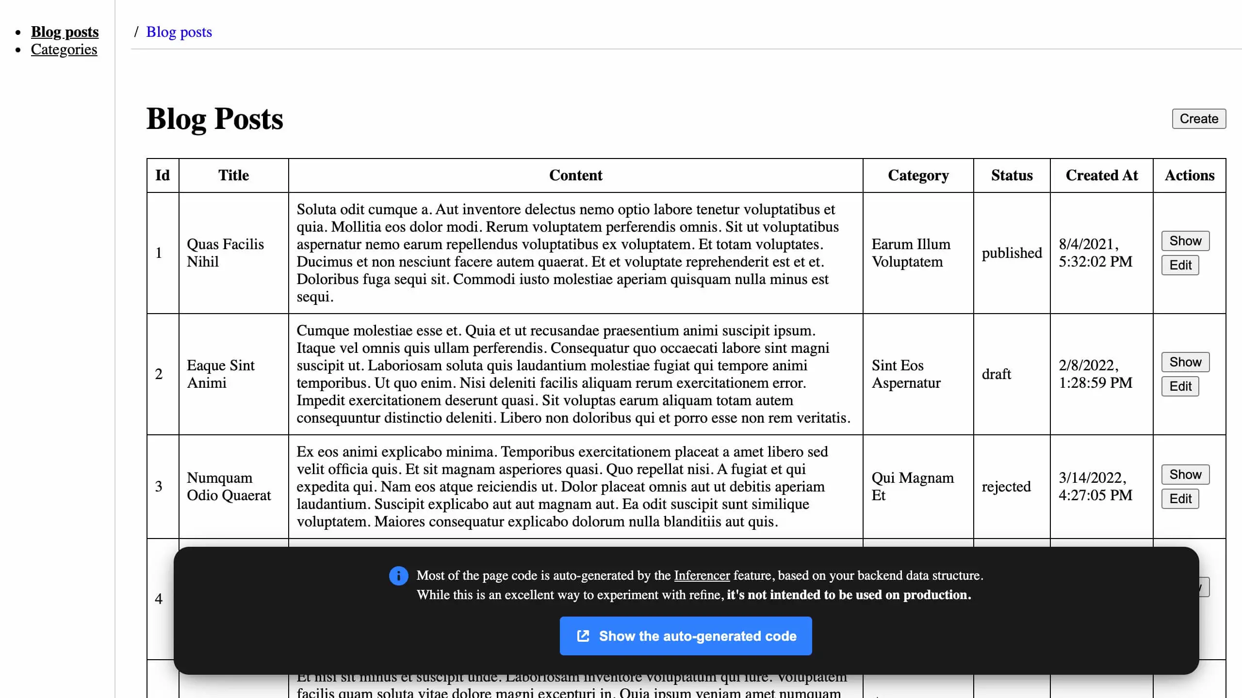 Fresh Refine project structure