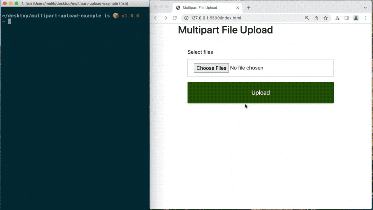 multipart file upload javascript