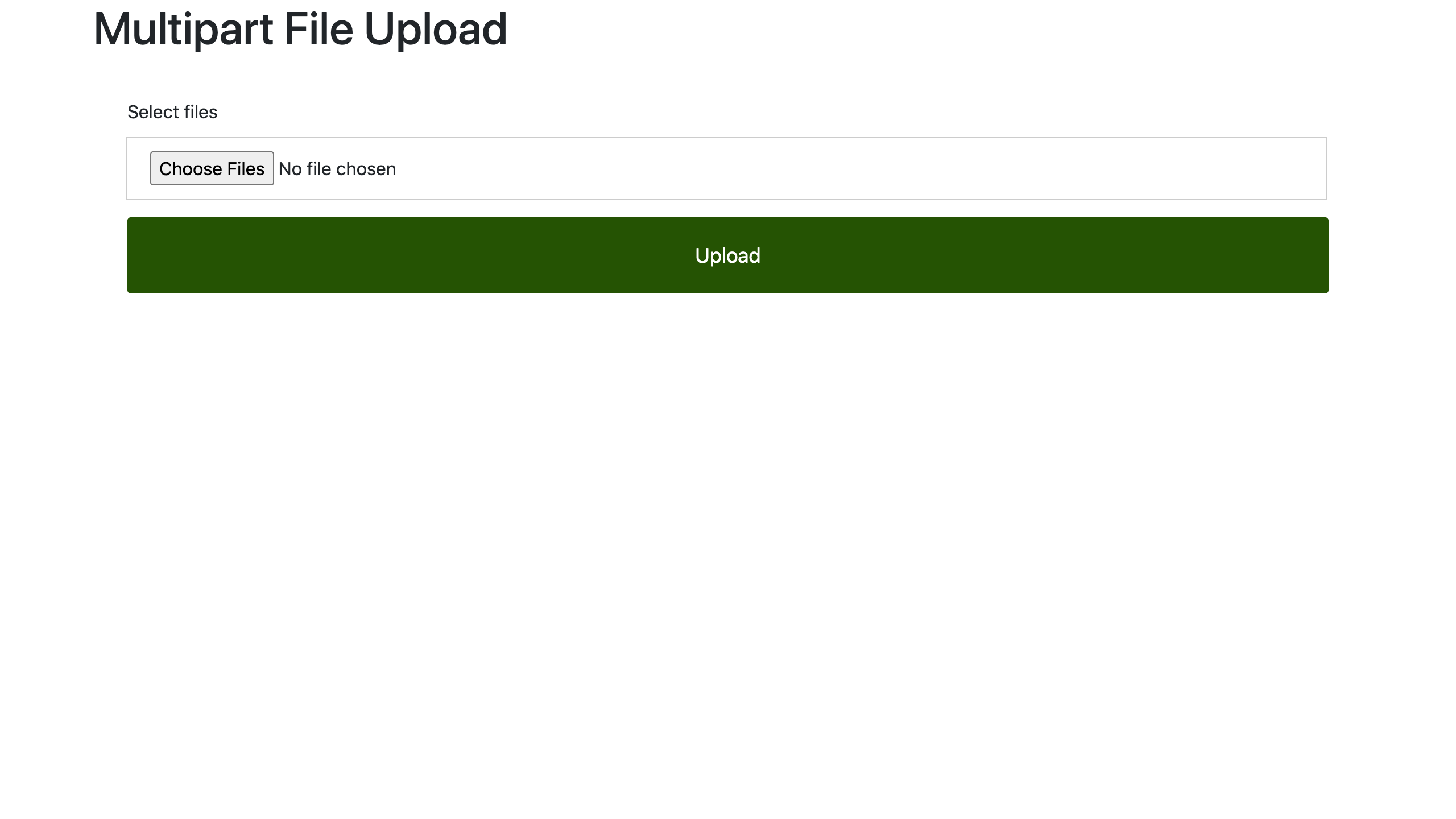 File Upload Formdata Example