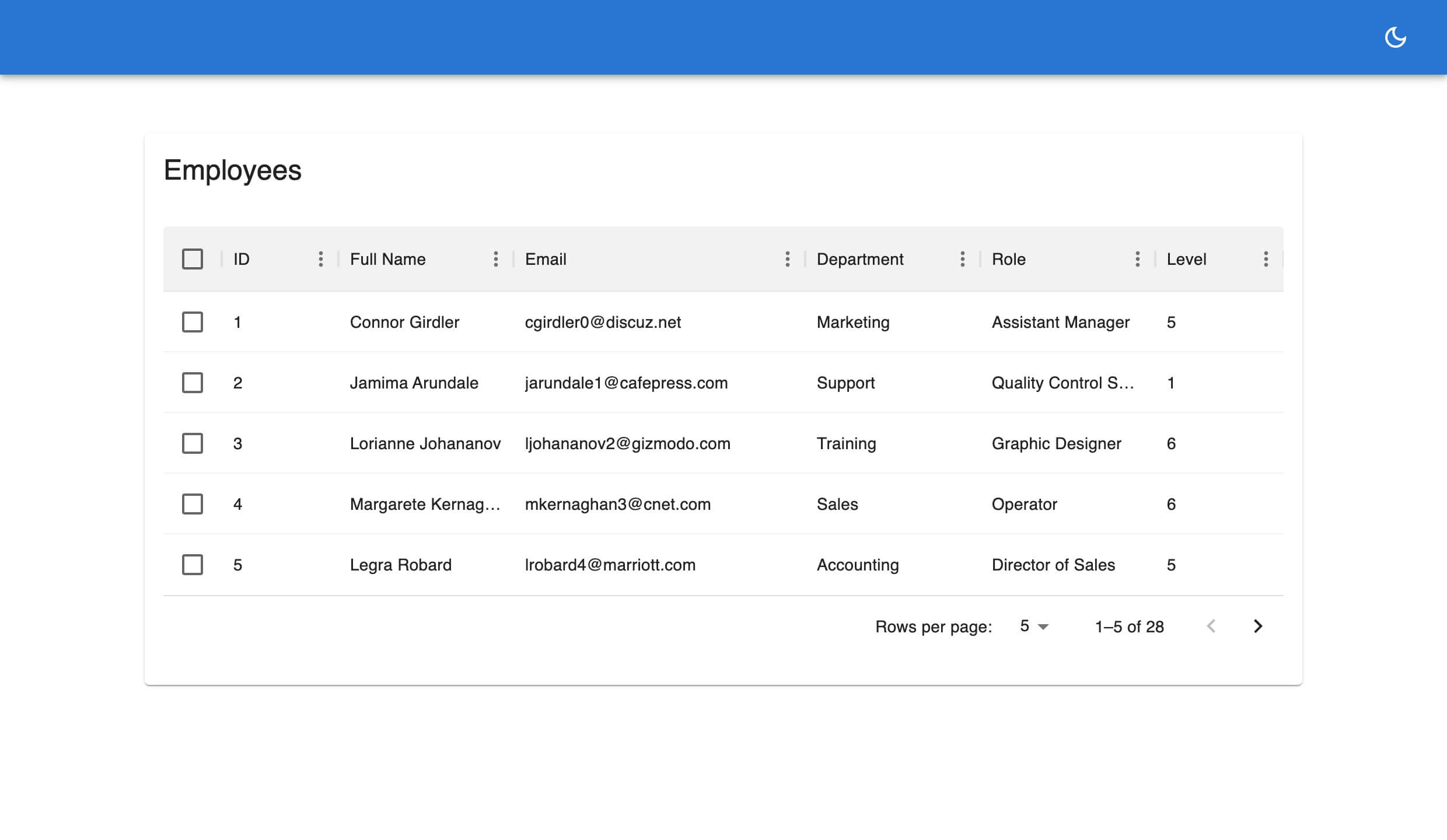 page size setting