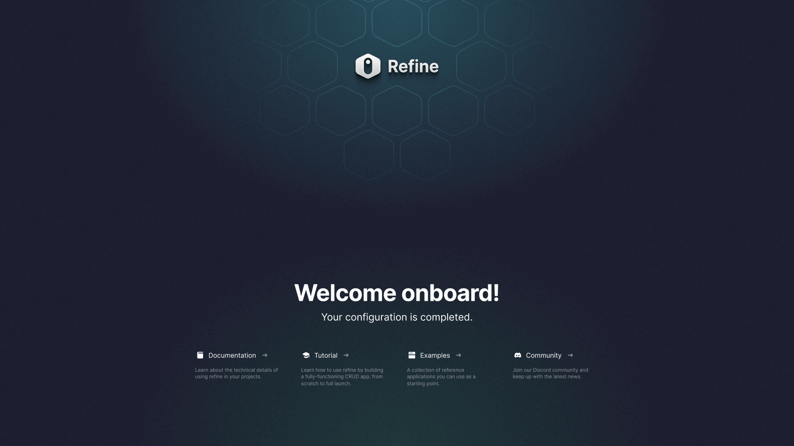 Welcome Page