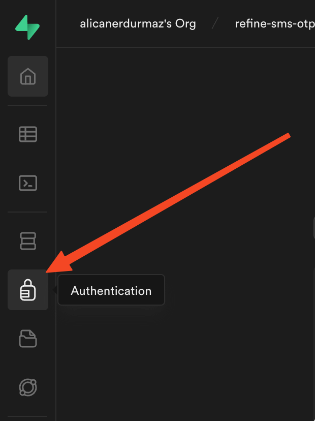 React Supabase OTP authentication