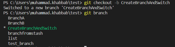 git switch