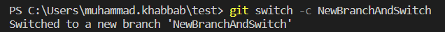 git switch