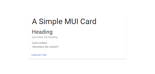 mui card