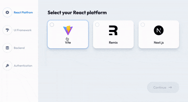 React admin panel