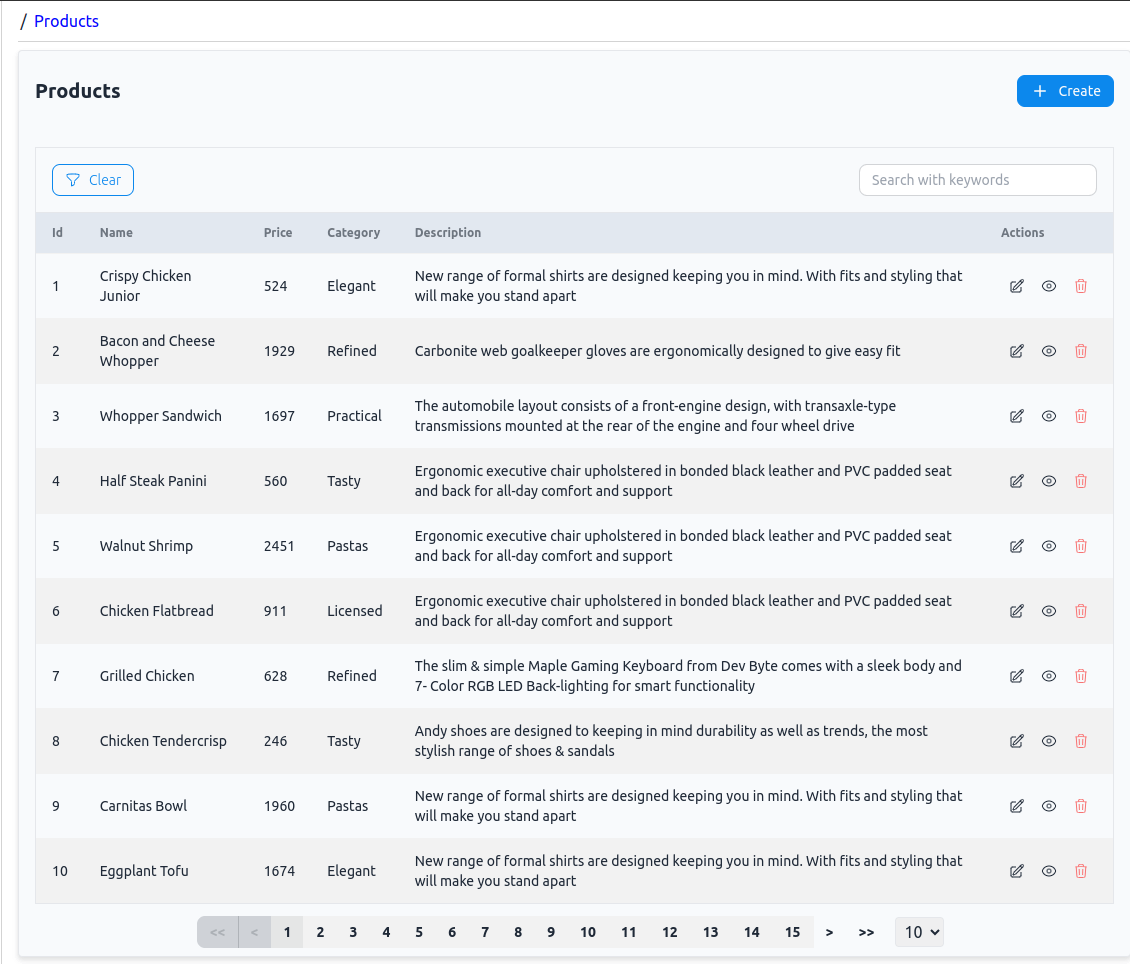 react admin panel daisy ui