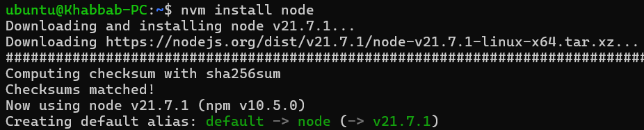 nvm install latest node version