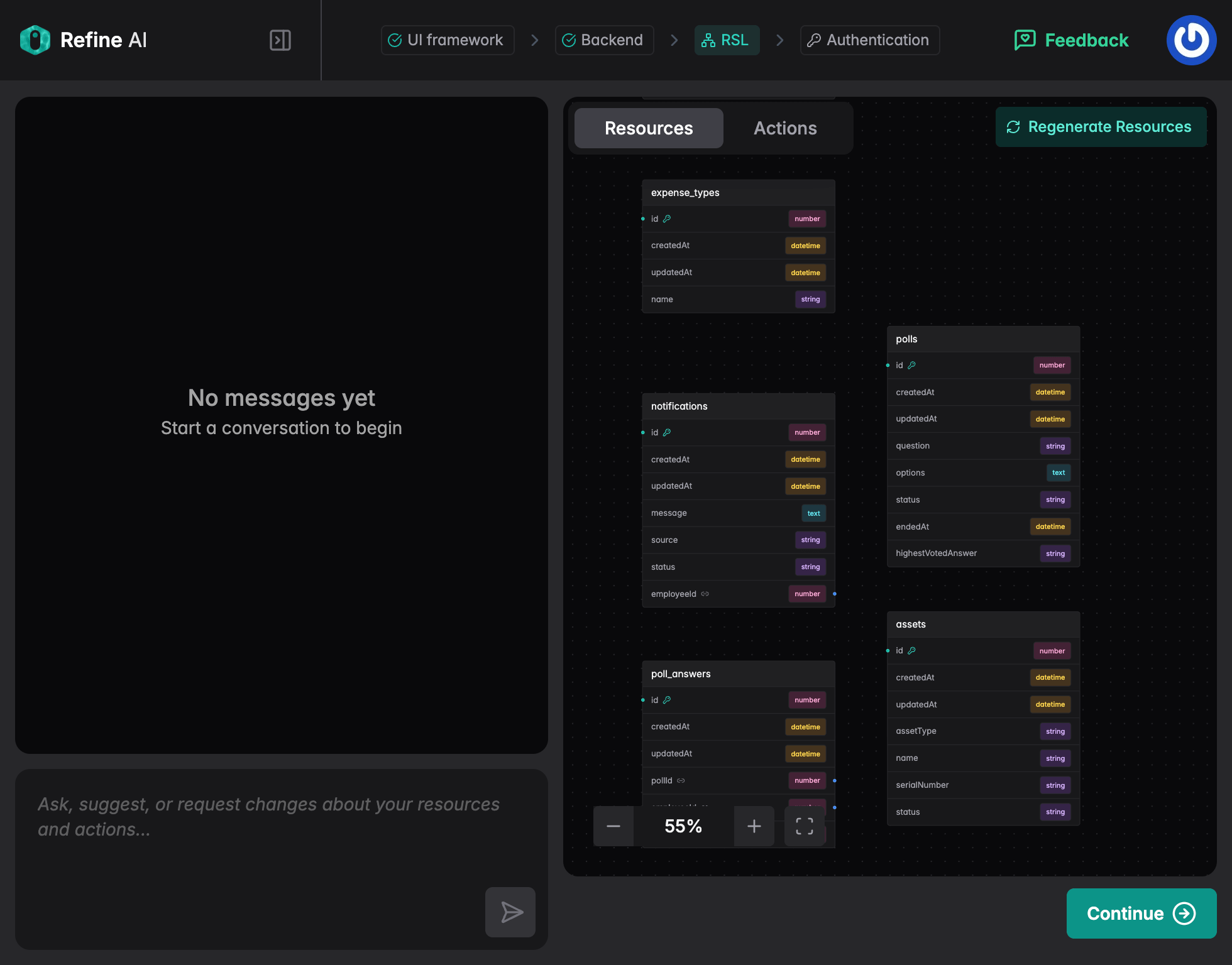 DevTools Refine AI Wizard