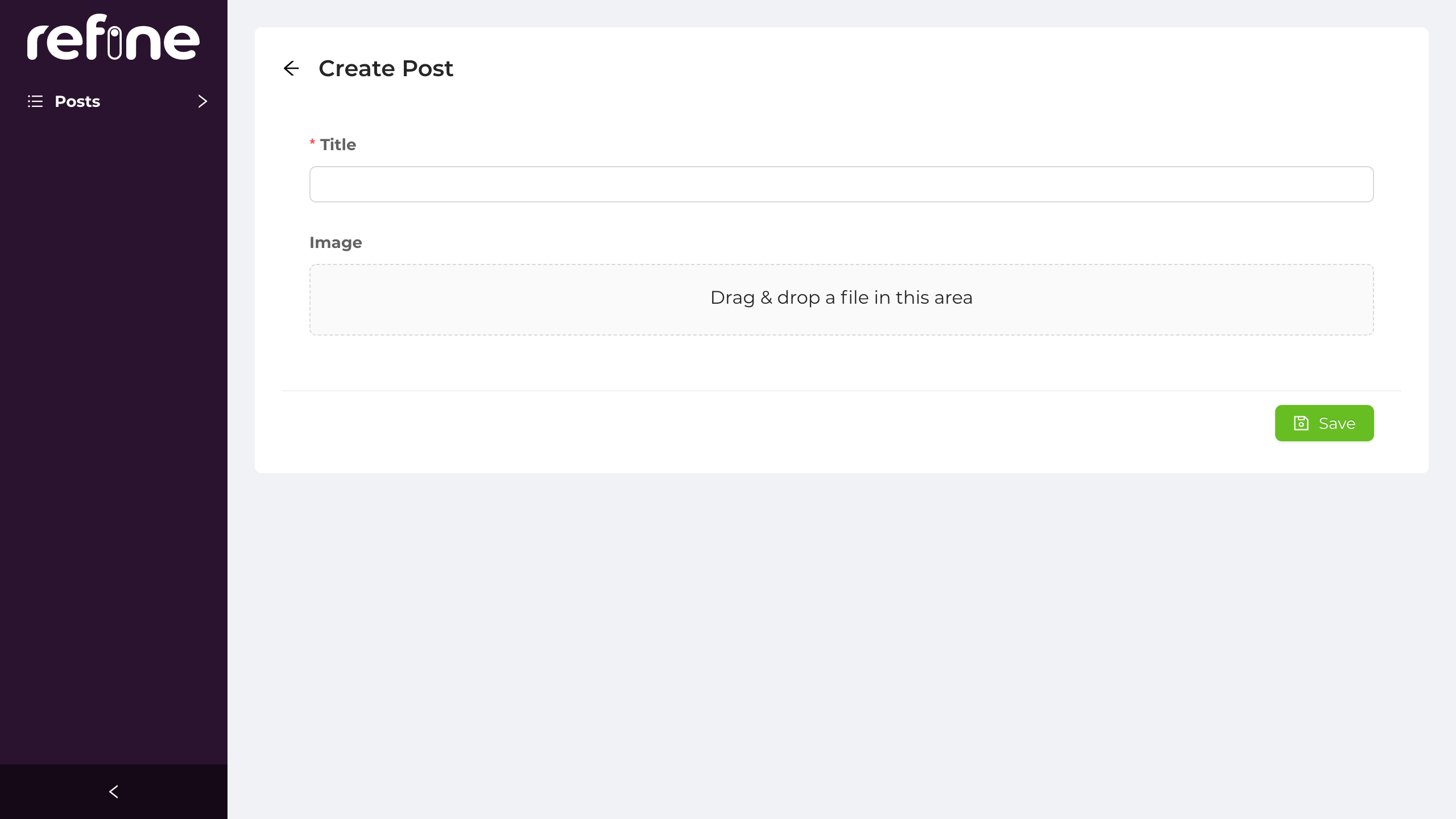 multipart upload in a create page